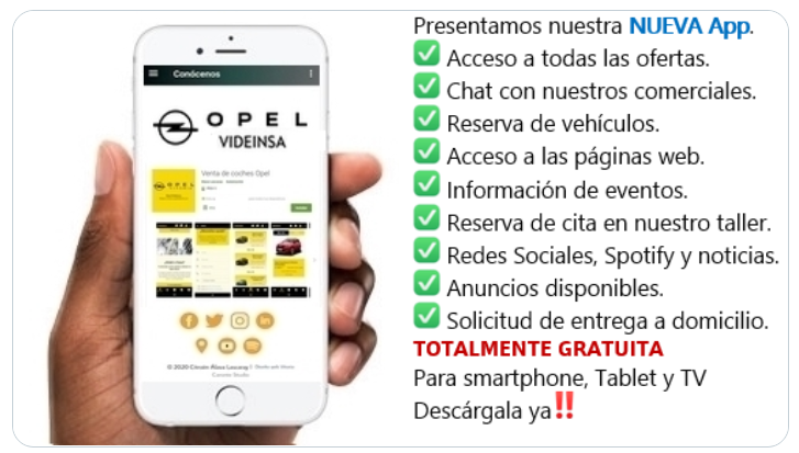 App movil Opel Videinsa